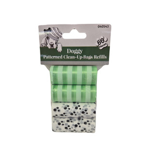 Doggy Patterned Clean-Up Bags Refill 4pc