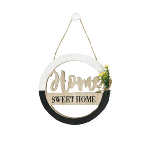 Art 1: Wood Wall Hanging Home Sweet Home