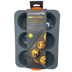 Bakemaster Silicone 6 Cup Jumbo Muffin