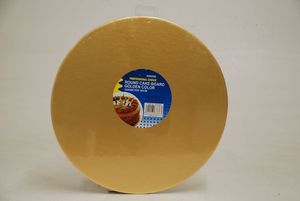 Cake Decorating: Cake Board Round Gold 30cm