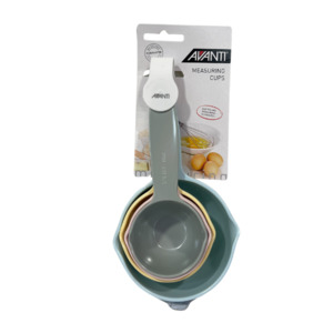 Avanti Ribbed Measuring Cups - Pastel