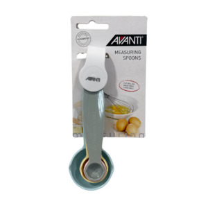 Avanti Ribbed Measuring Spoons - Pastel
