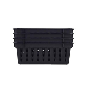 Washing Baskets: Basket Set Small - White-Teal-Black 4pc