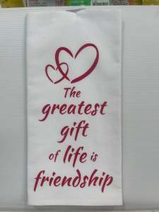 Blankets Linen: Tea Towel Friends Friendship