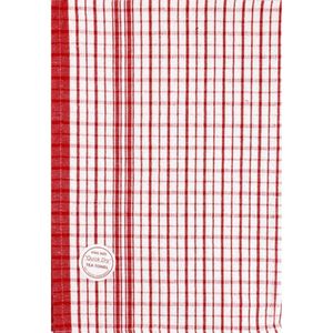 Teatowels: Tea Towel Dobby Quick Dry - Red
