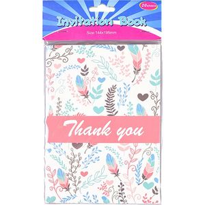 Candles Invites Loot Bags: Invitation Pack - Thank you 20 pc