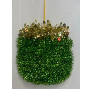 St.Patricks Day - Tinsel Pot Plaque