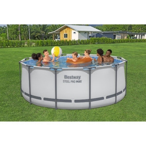Framed Pools: Bestway Steel Pro MAX Round Frame Pool Set 3.66m x 1.22m