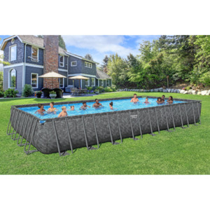 Framed Pools: Bestway APX 365 Rectangular Pool Set - 9.56m x 4.88m x 1.32m