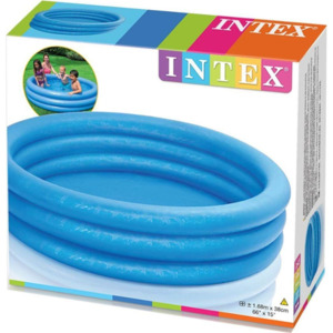 Inflatable Pools: Intex Crystal Blue Inflatable Pool - 66 x 15in (168 x 38cm)