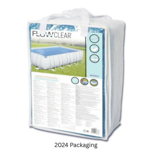 Pool Accessories: Bestway Flowclear 6.40 x 2.74m or 7.32m x 3.66m Solar Pool Cover (Actual Size 6.89 x 3.36m)