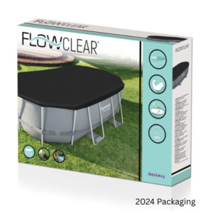 Bestway Flowclear Debris Oval Pool Cover 4.27m x 2.50m x 1.00m