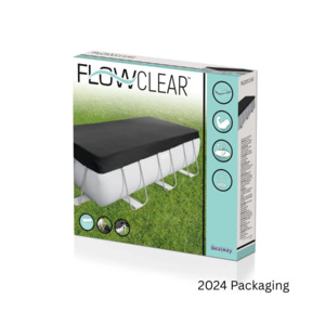 Bestway Flowclear Debris Rectangle Pool Cover for 4.04 x 2.01m and 4.12 x 2.01m Pools