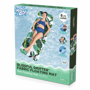 Swimming Accessories: Bestway H2OGO Blissful Drifter Fabric Floating Mat - 1.83m x 73cm