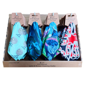 Reading Glasses: Microfibre Lens Cleaning Cloth 4 Asst 16cm