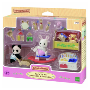 Sylvanian - Baby's Toy Box - Rabbit & Panda