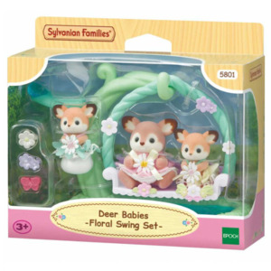 Sylvanian: Sylvanian - Deer Babies - Floral Swing
