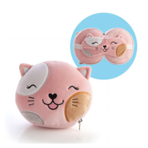 Smooshos Pals Travel Cat Mask and Pillow