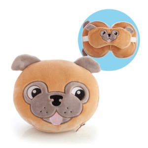 Travel Accessories: Smooshos Pals Travel Pug Mask and Pillow