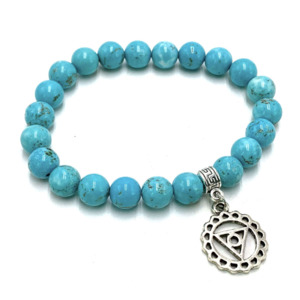 Bracelets: Bracelet Turquoise Throat Chakra