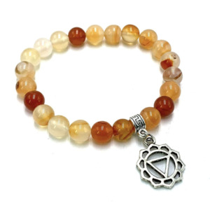 Bracelets: Bracelet Agate Solar Plexus Chakra