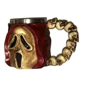 Scream Skull Red Tankard