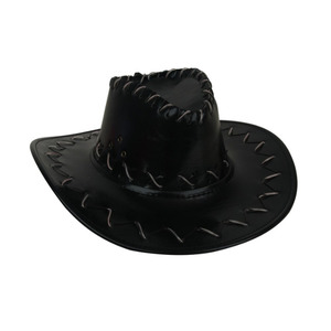 Costume Accessories: Black Light Up Cowboy Hat