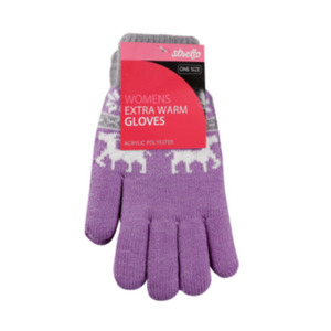 Winter Popular: Womens Xtra Warm Gloves Fleece LIned