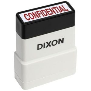 Teacher Supplies: Dixon Stamp Red Confidential