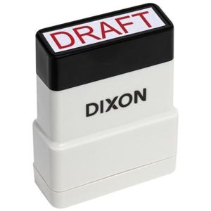 Teacher Supplies: Dixon Stamp Red Draft 042