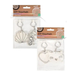Diy Kits: DIY Wooden Keychain 2pk