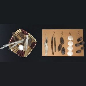 Products: 1 to 5 Counting Board – Natural