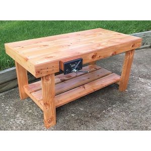 1.2m Flat Top Carpentry Bench with Woodwork Vice – Primary School