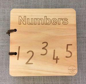 Products: Wooden Numbers Book – English