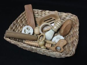15 pce Heuristic Play Natural Treasure Basket