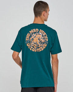 Mad Hueys Topical Octopissed SS Tee-Atlantic - Sunset Surf & Turf