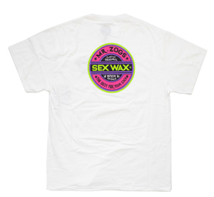 Products: Sexwax Fluoro Tee- White - Sunset Surf & Turf