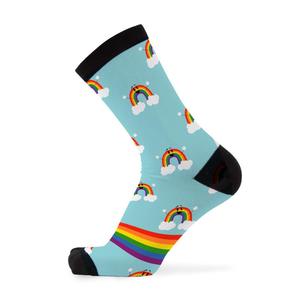 Rainbow Printed Bamboo Socks - Sunset Surf & Turf