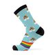Rainbow Printed Bamboo Socks - Sunset Surf & Turf