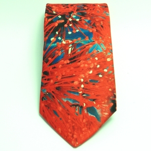 Pohutakawa Design Tie - Sunset Surf & Turf