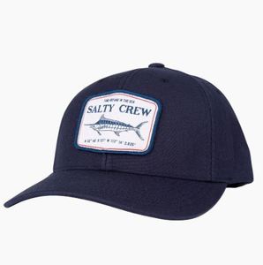 Salty Crew Stealth 6 panel Cap-Navy - Sunset Surf & Turf