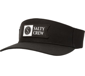 Products: Salty Crew Alpha Flag Visor-Black - Sunset Surf & Turf