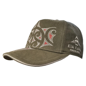 Products: Kia Kaha Mangopare Cap-Khaki - Sunset Surf & Turf
