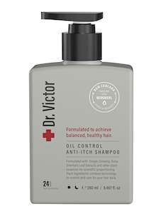 Dr.Victor Oil Control Anti Itch Shampoo 280ml -(Grey)  (2026.09)