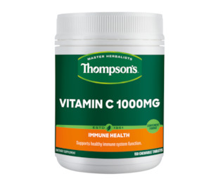 Thompsons: Thompson‘s Vitamin VC Chewable 1000mg 150 Tablets (2025.09)