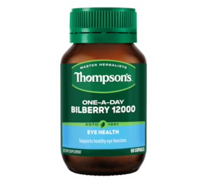 Thompsons: Thompson‘s Bilberry 12000 60 Capsules (2026.05)