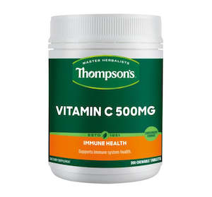 Thompson‘s Vitamin VC Chewable 500mg 200 Tablets (2026.04)