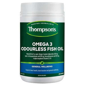 Thompsons: Thompson's Omega-3 Odourless Fish Oil 400's (2028.09)