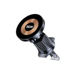 Car Accessory: 15W Magnetic Wireless Car Charger, Air Vent Mount for iPhone Samsung, Fast Charging Phone Holder