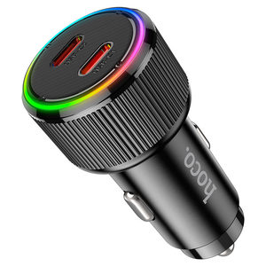 Car Accessory: Hoco NZ14B Dual USB-C PD 50w Car Charger